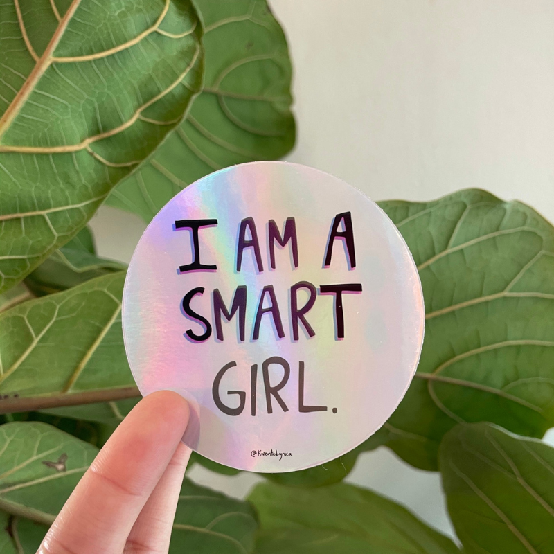 Smart Girl Sticker
