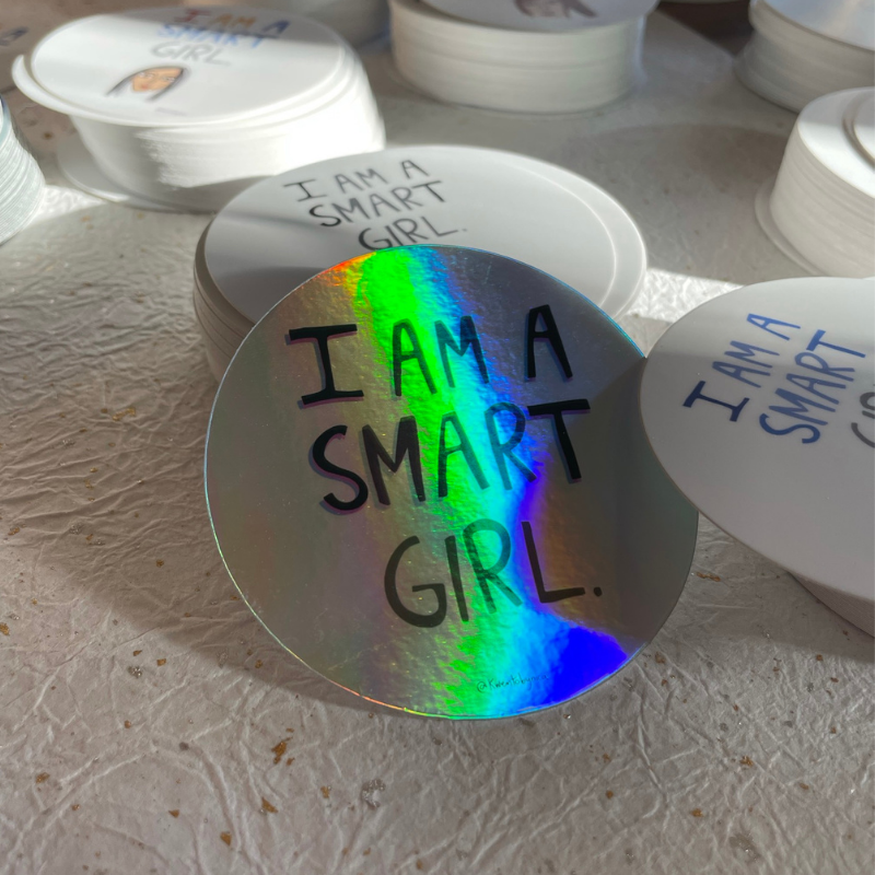 Smart Girl Sticker